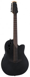 OVATION 2058TX-5 Elite T Deep Contour Cutaway Black Textured 12-�������� ������������������� ������