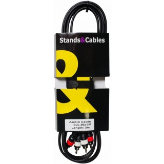 STANDS   CABLES DUL-002-3 ����� ������ 3 �. �������: 2xRCA ���� - 2xRCA ����. ����: ������.