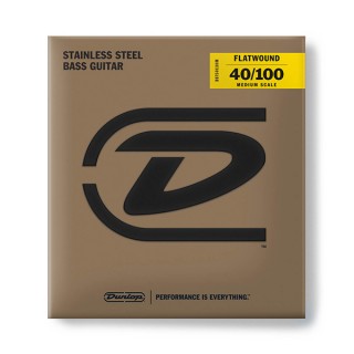 DUNLOP DBFS40100M Flatwound Stainles Steel Medium Scale ������ ��� ���-������
