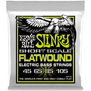 ERNIE BALL 2818 Flatwound Slinky Regular Short Scale 45-105 - ������ ��� ���-������