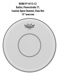 REMO P7-0113-C2 Batter, Powerstroke 77, Coated, Open Channel, Clear Dot 13'' �������